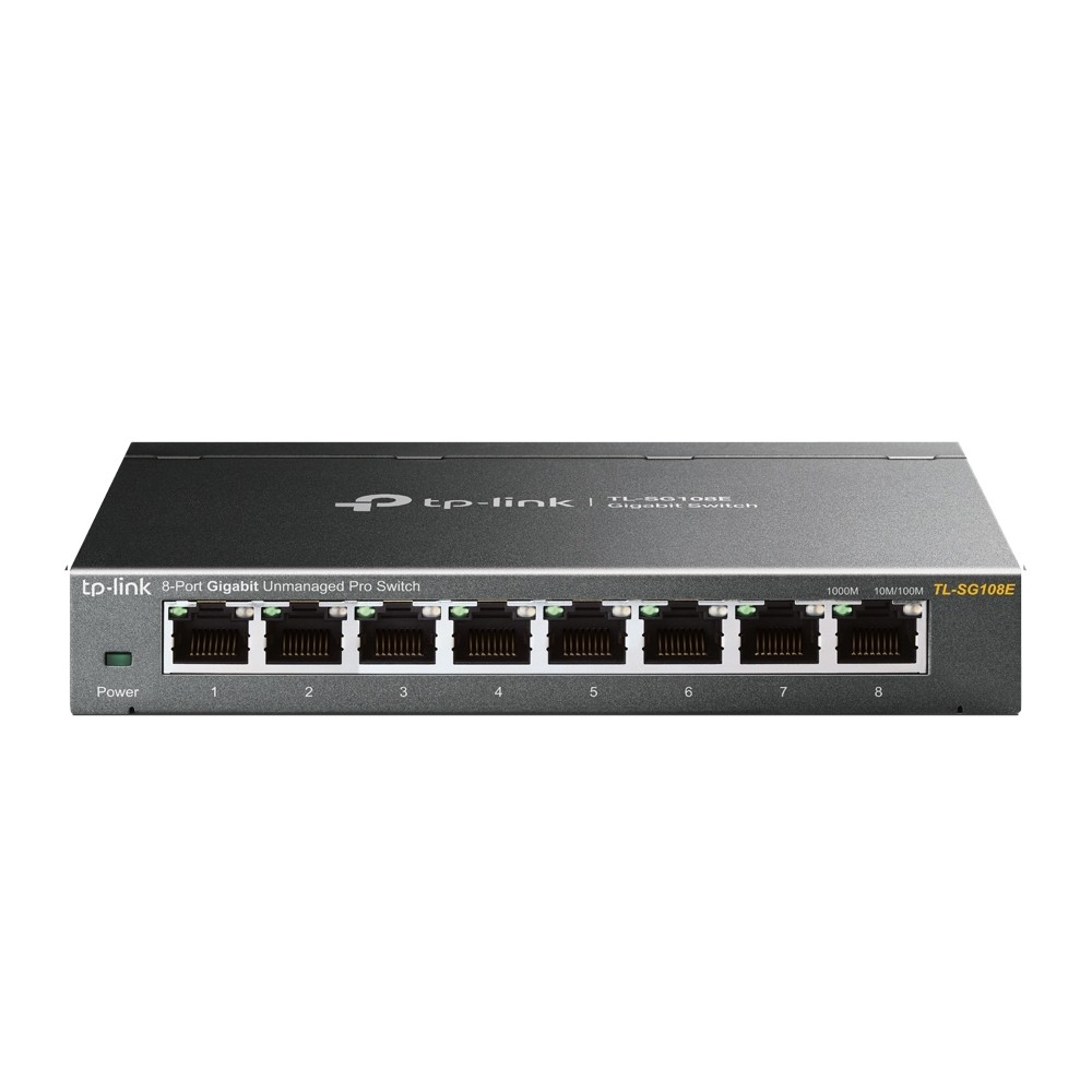 TP-Link TL-SG108E Netzwerk-Switch 8-Port, Unmanaged, 8x Gigabit RJ45