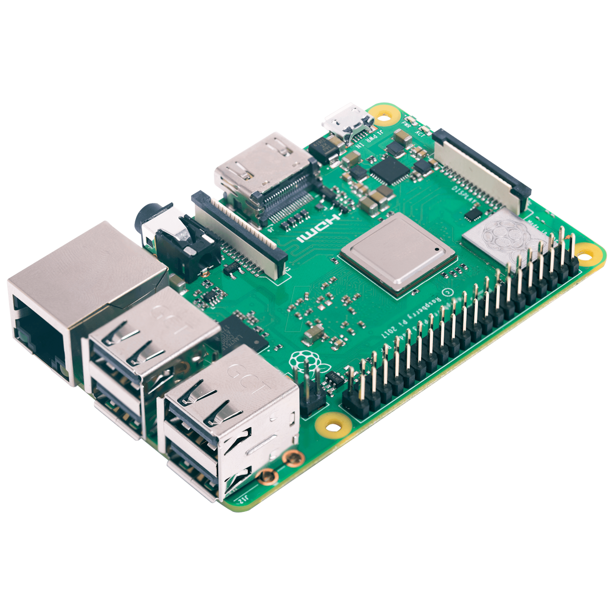Raspberry Pi 3 Modell B+ 1GB | ARM Cortex-A53 4x 1,40GHz, 1GB RAM, WLAN, Bluetooth, LAN, 4x USB