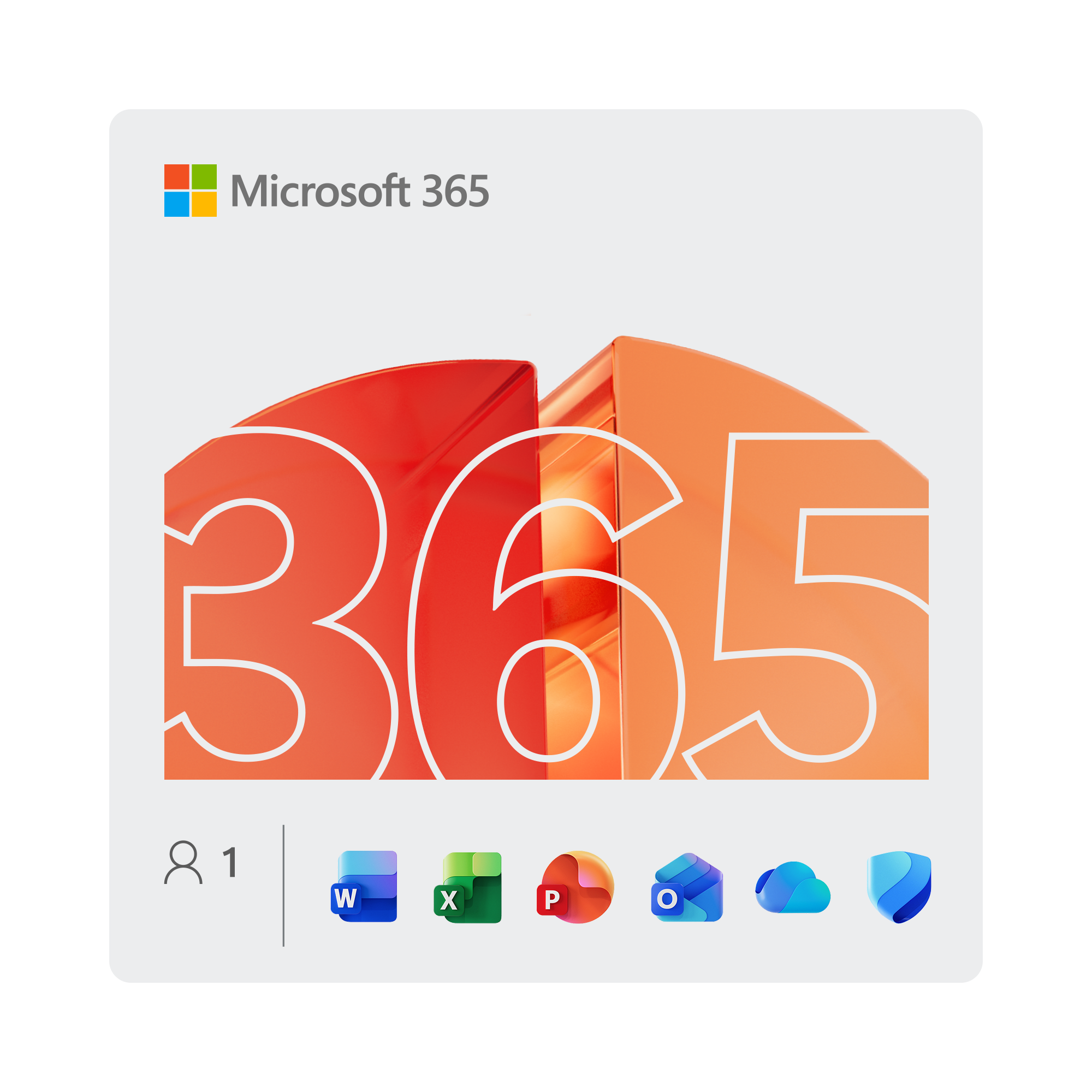 Microsoft 365 Single [1 Benutzer / 1 Jahr / 1 TB OneDrive]