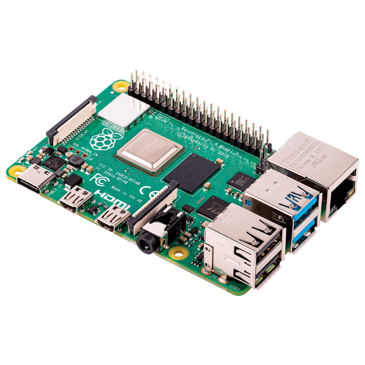 Raspberry Pi 4 Modell B 3GB | ARM Cortex-A72 4x 1,50GHz, 3GB RAM, WLAN, Bluetooth, LAN, 4x USB