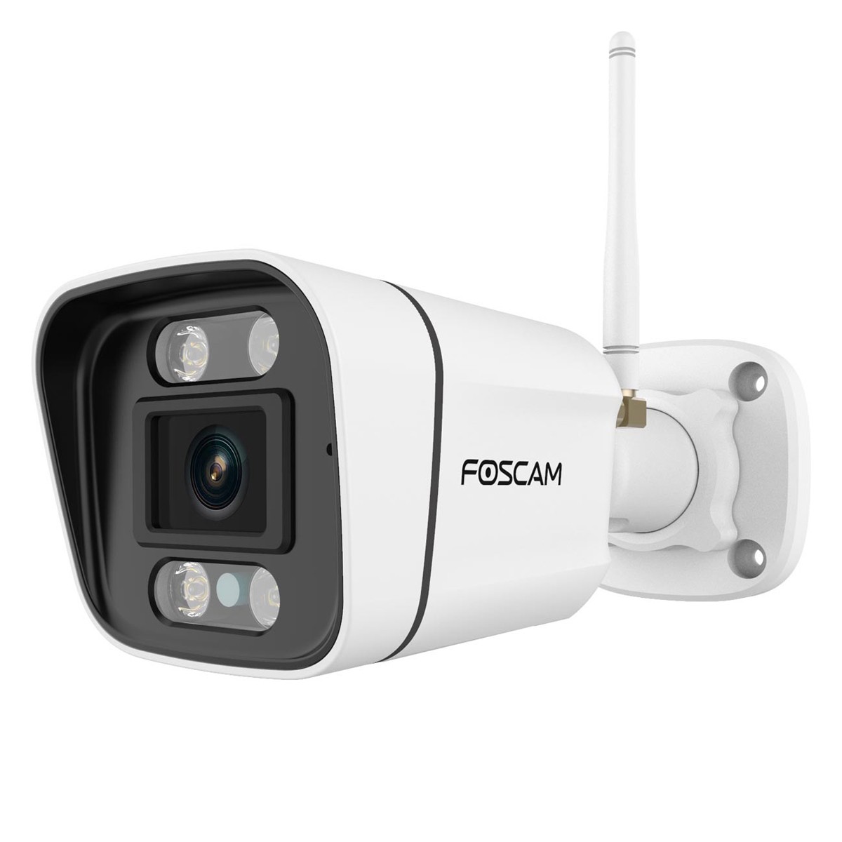 Foscam V8P WLAN Überwachungskamera Weiß 8MP (3840x2160), Dualband-WLAN, Integrierter Scheinwerfer und Alarmsirene
