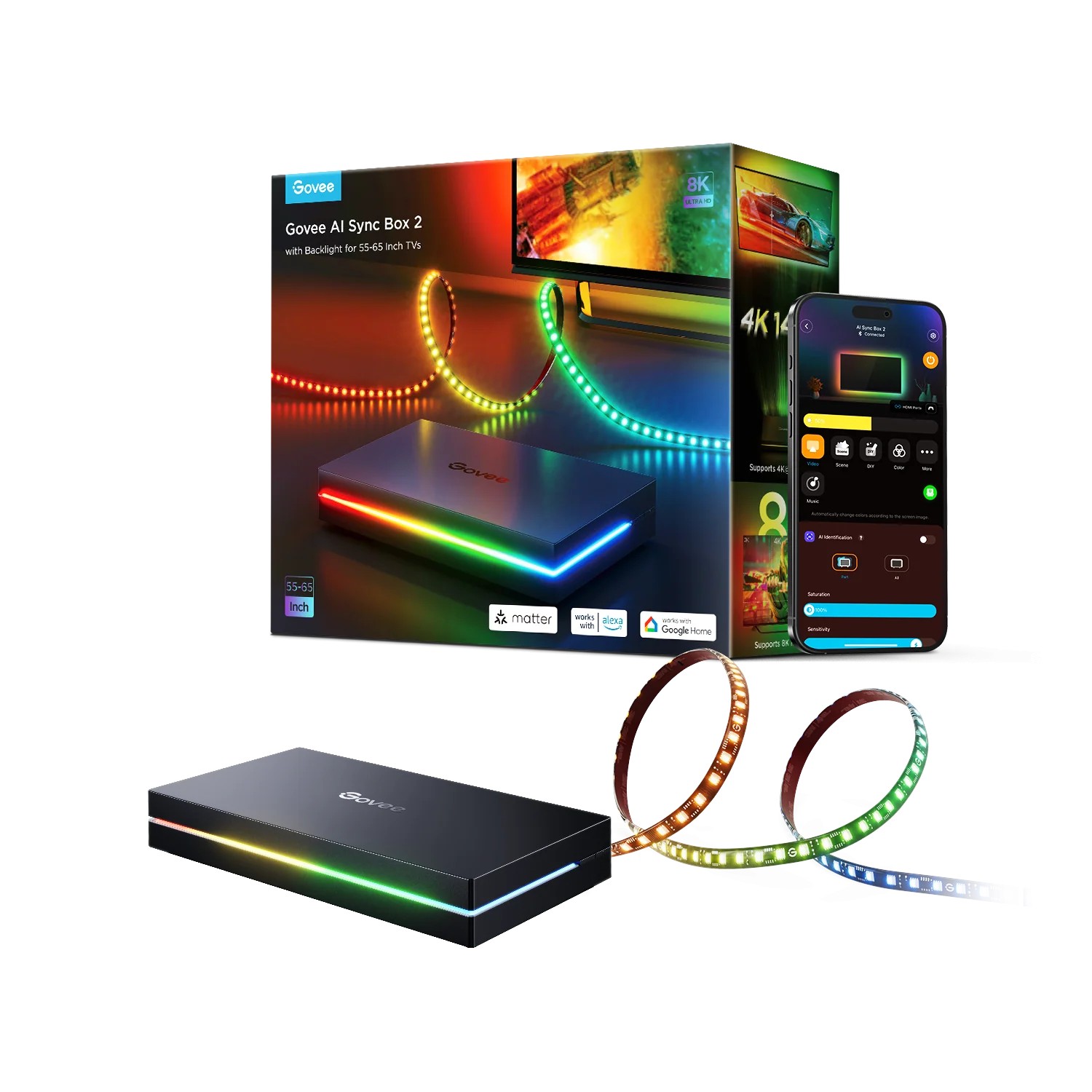 Govee AI Sync Box 2 Kit 55-65