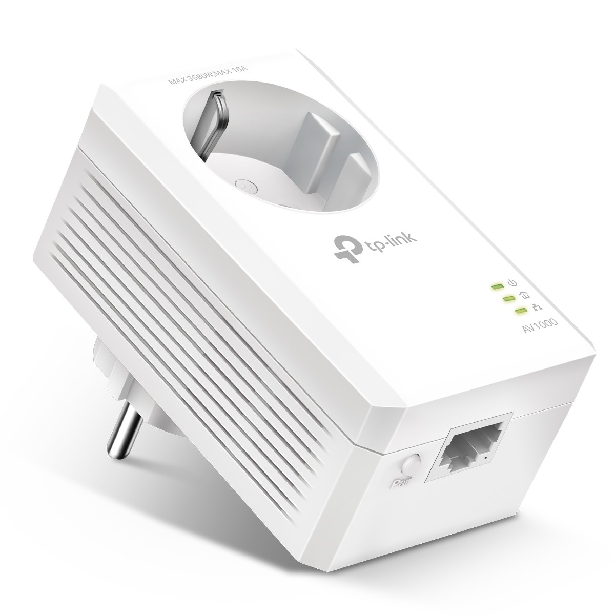 TP-Link AV1000 Gigabit Powerline Extender mit Steckdosen bis zu 1.000 Mbit/s, Homeplug AV2 Standard, Plug & Play