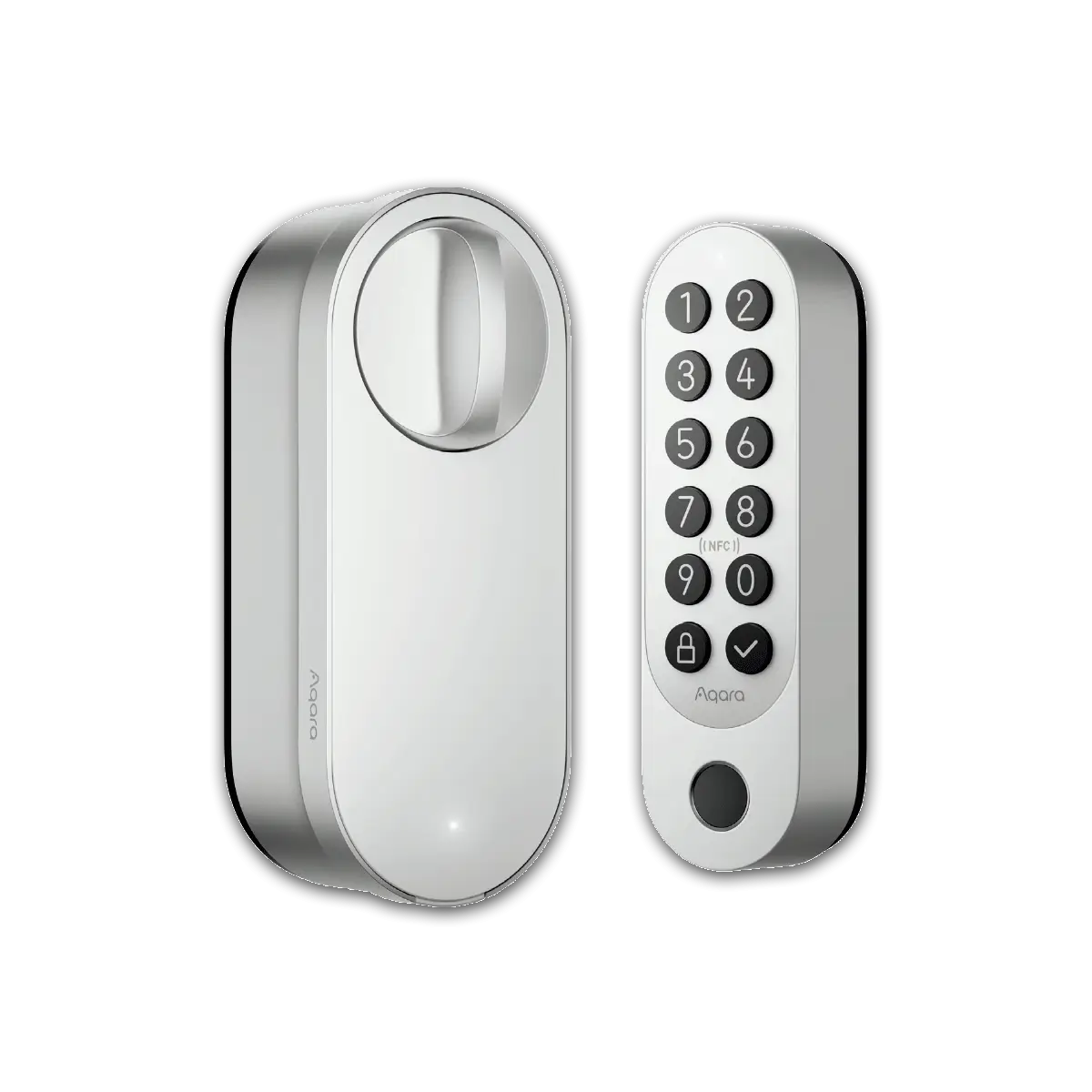 Aqara Smart Lock U200 (Silver) smartes Türschloss mit verschiedenen Entriegelungsmethoden