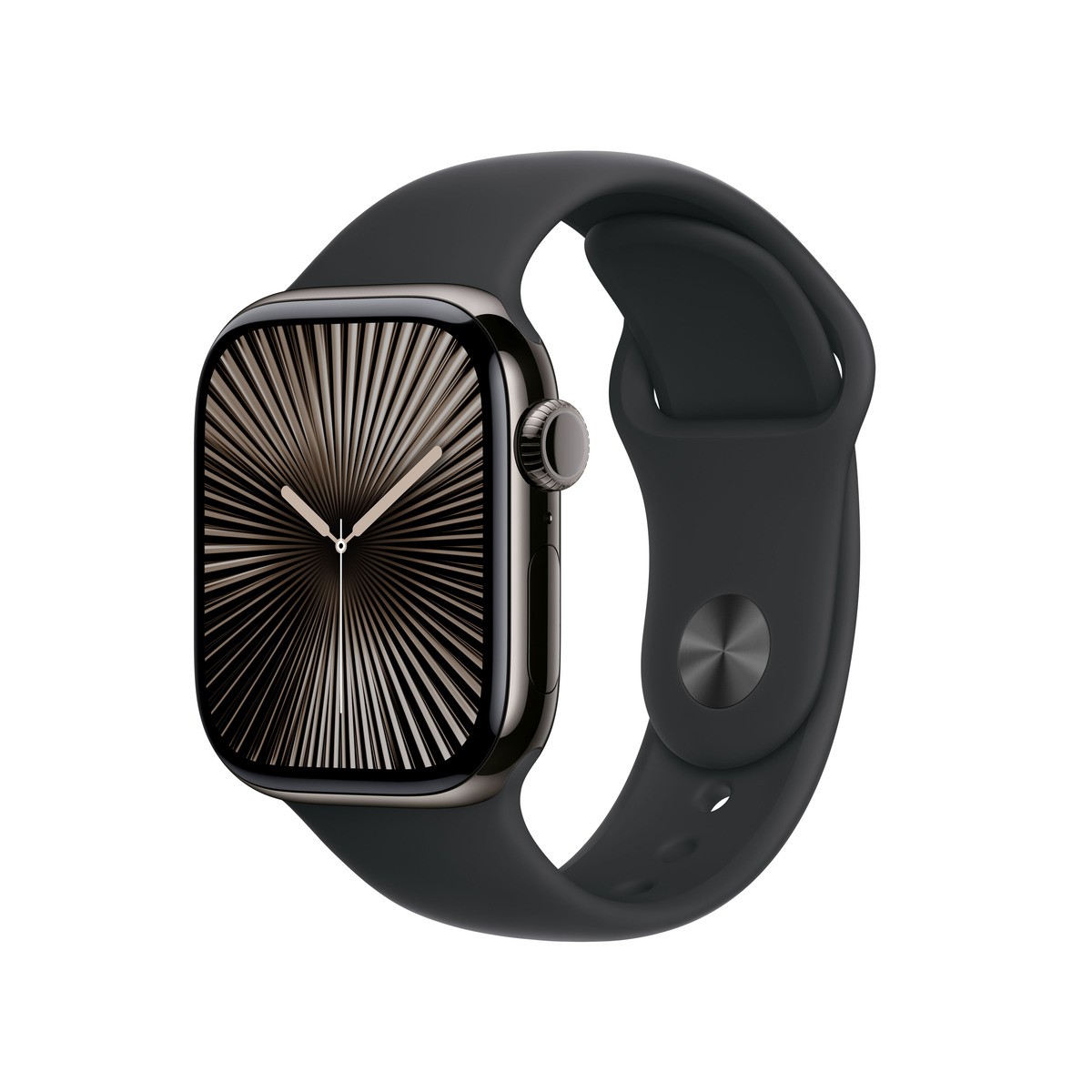 Apple Watch S10 Schiefer Titanium Sport Band Schwarz- S/M GPS + Cellular 42mm MWXG3QF/A 2024
