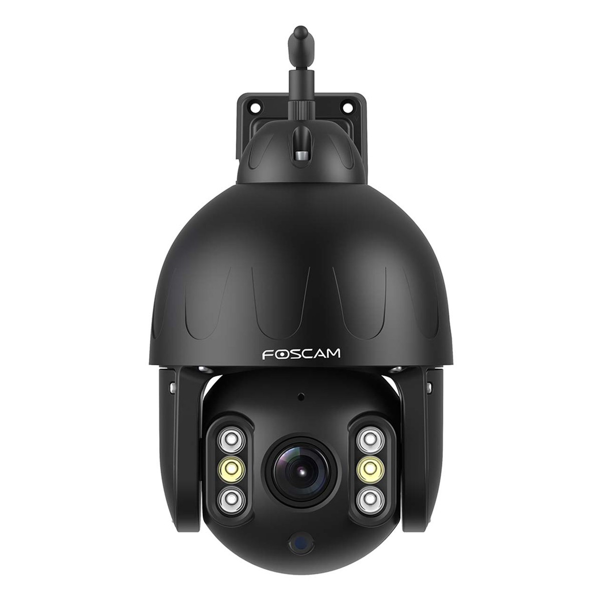 Foscam SD8P WLAN Überwachungskamera Schwarz 8MP (3840x2160), Dualband-WLAN, Schwenk- und Neigefunktion, 4x optischer Zoom