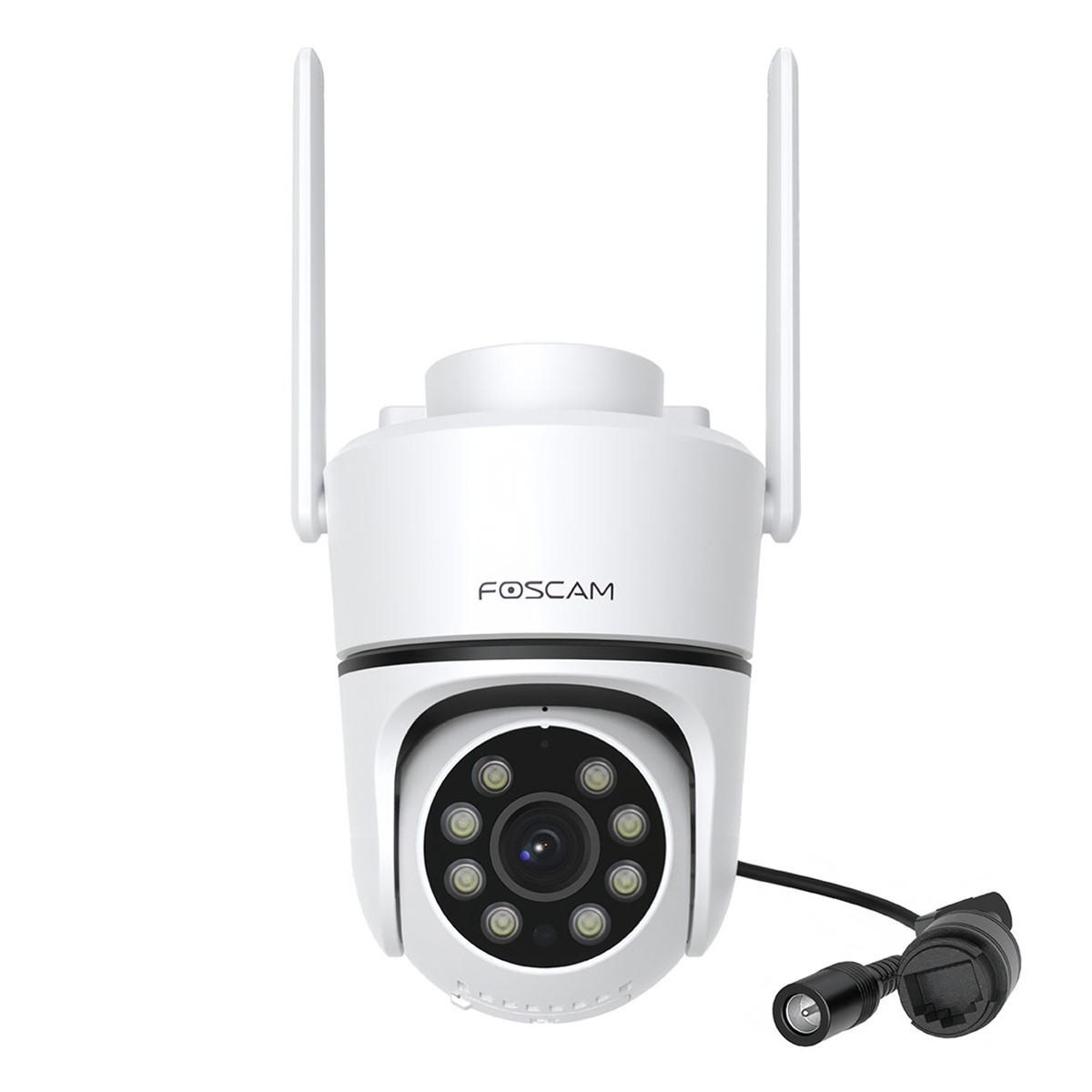 Foscam PD5 WLAN Überwachungskamera Weiß 5MP (3072x1728), IP65 Wetterfest, Personen- und Fahrzeugerkennung