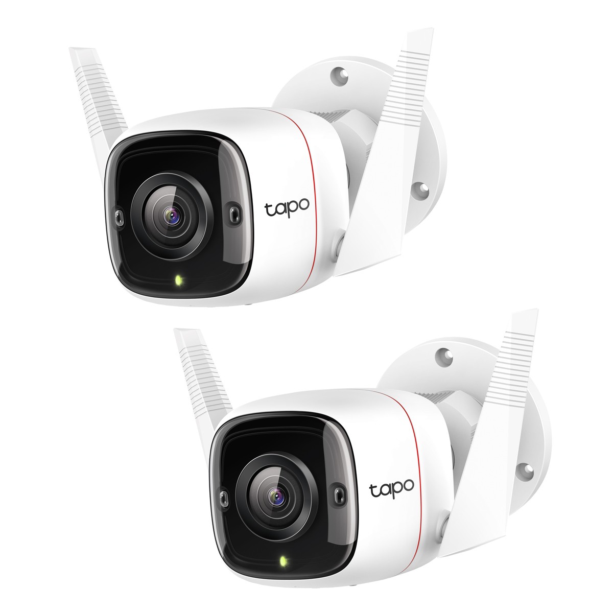 TP-Link Tapo C310P2 WLAN Überwachungskamera Set 2K (2304x1296), 3MP, IP66 Wetterschutz, 30m Nachtsicht, Zwei-Wege-Audio