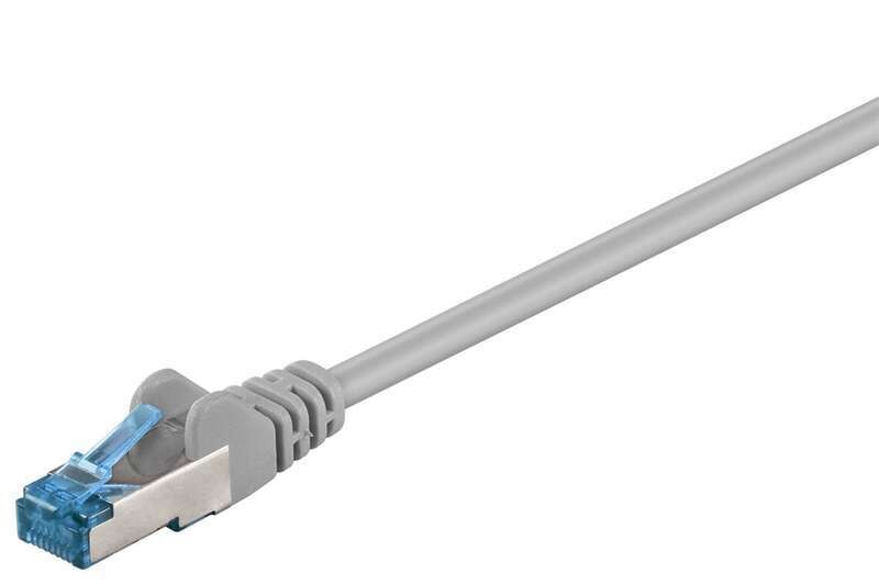 KAB Goobay CAT 6A Patchkabel, S/FTP (PiMF), Grau 3m