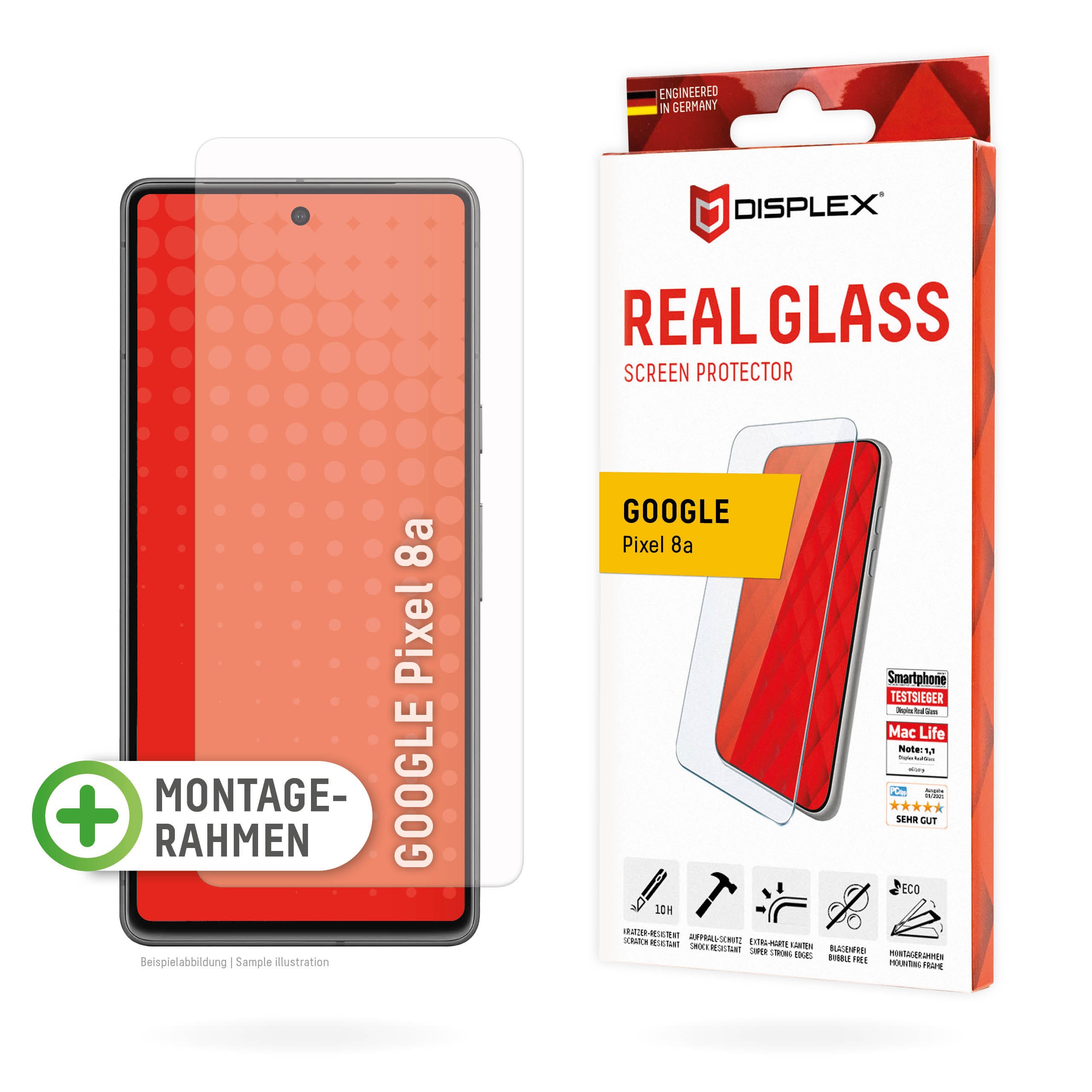DISPLEX Real Schutzglas für Google Pixel 8a