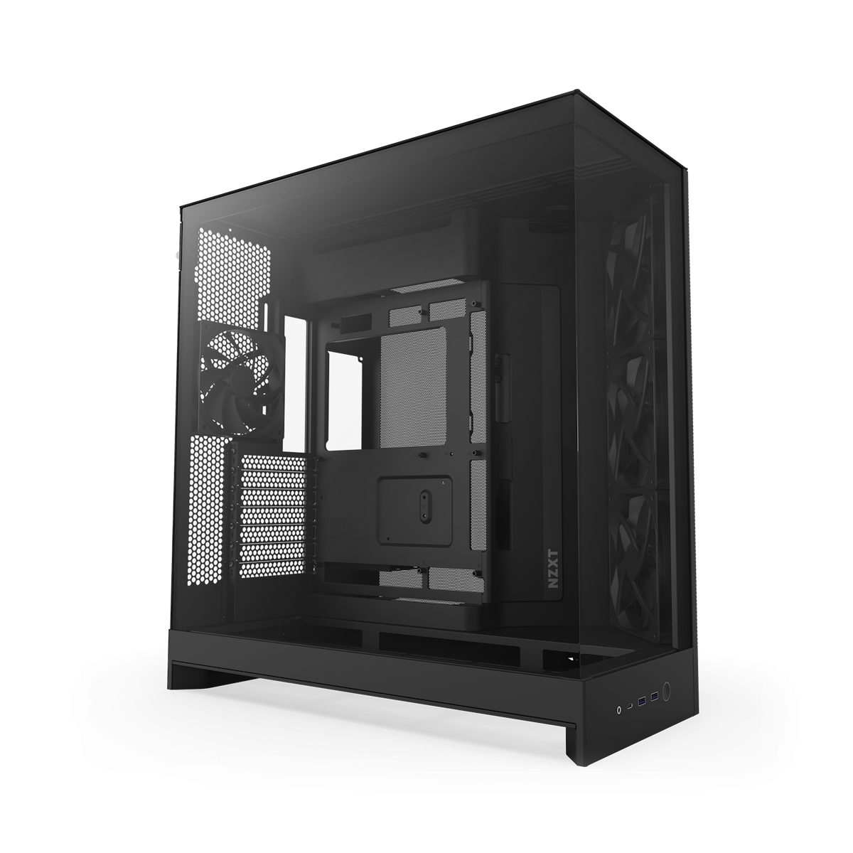 NZXT H9 FLOW (2025) schwarz | PC-Gehäuse