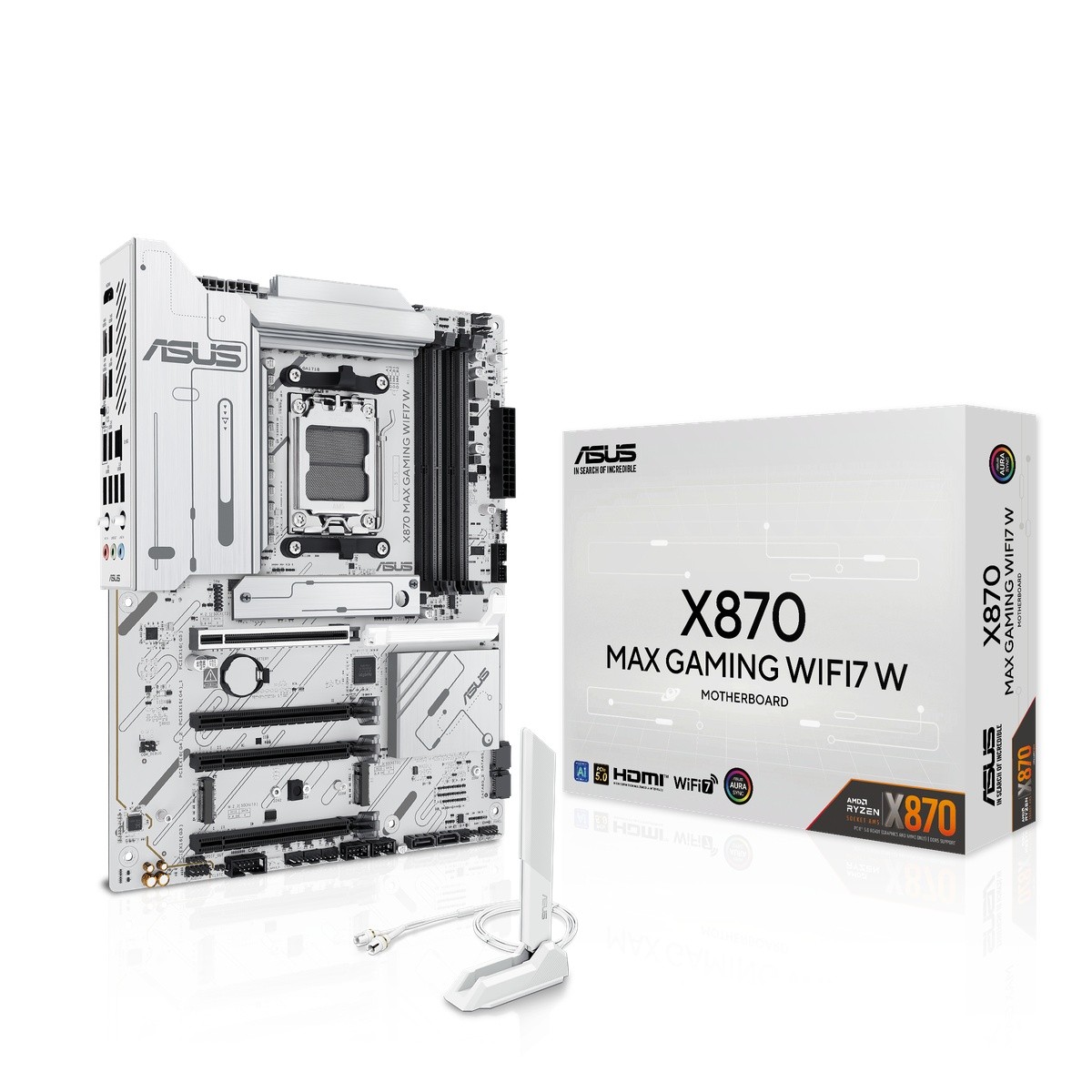 ASUS X870 Max Gaming WIFI7 W Mainboard Sockel AM5
