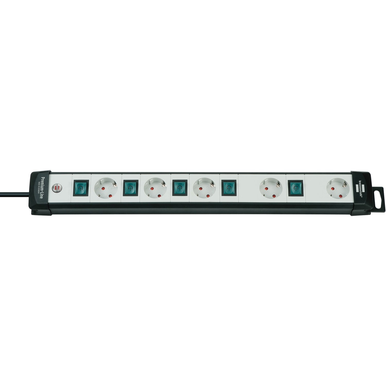 Brennenstuhl Premium-Line Technik Steckdosenleiste [5-fach, schwarz/lichtgrau, 3m]