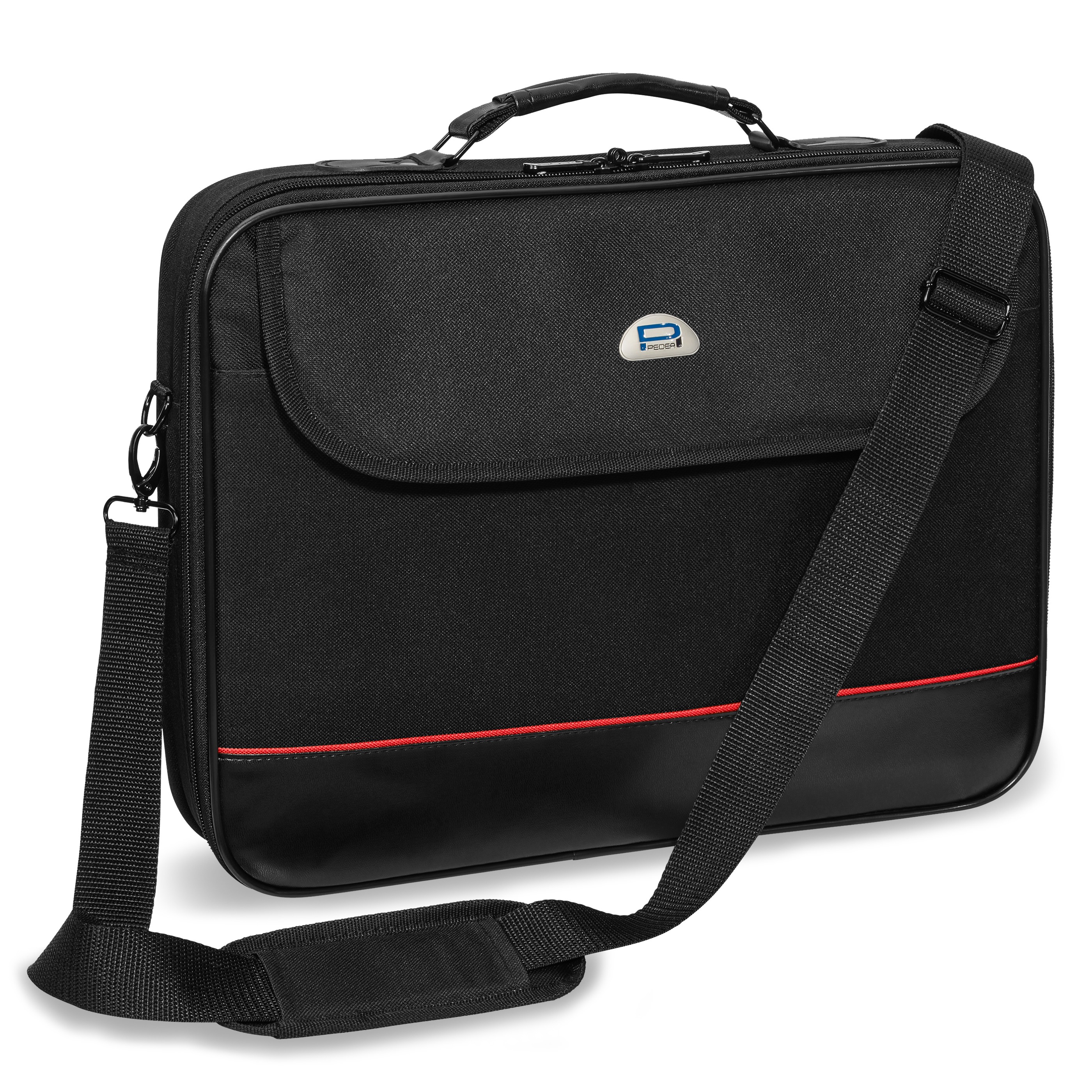 Pedea Laptoptasche TRENDLINE 13,3 /14,1 Zoll (33,8 cm) Notebook Umhängetasche mit Schultergurt, schwarz