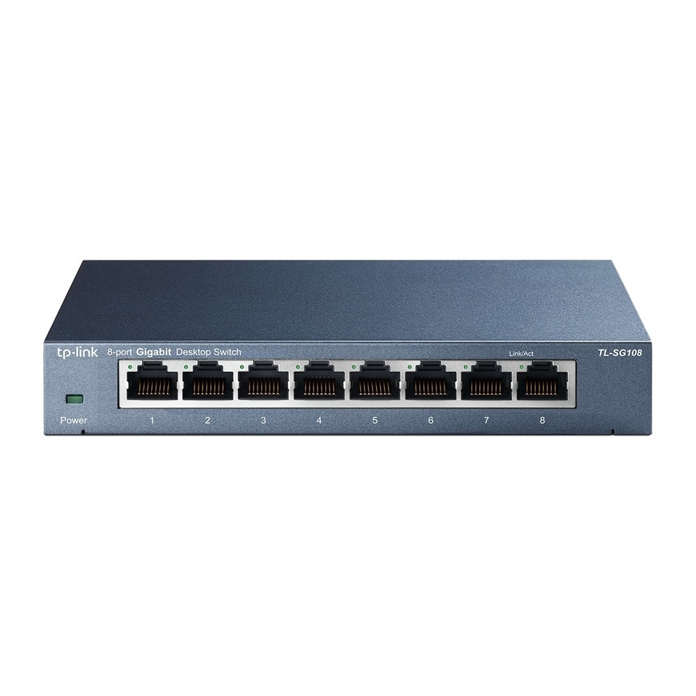 TP-Link TL-SG108 Netzwerk-Switch 8-Port, Unmanaged, 8x Gigabit RJ45