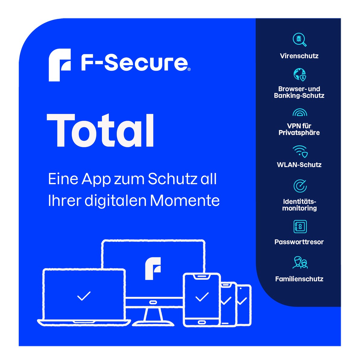 F-Secure Total + Data Recovery [5 Geräte - 2 Jahre]