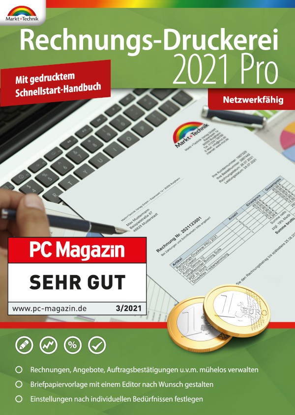 Markt+Technik Rechnungs-Druckerei 2021 PRO