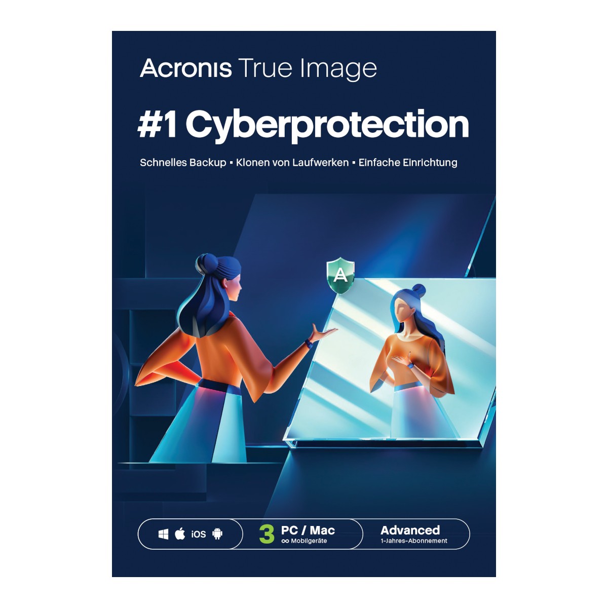 Acronis True Image Advanced [3 Geräte - 1 Jahr] + 500 GB Acronis Cloud Storage [3 Geräte - 1 Jahr]