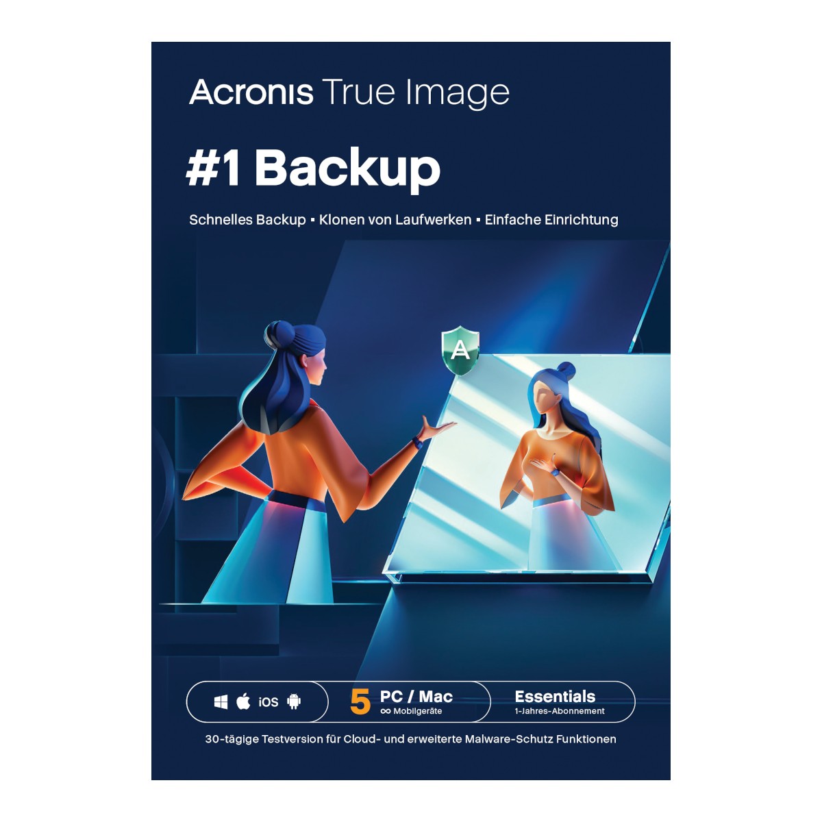 Acronis True Image Essentials [5 Geräte - 1 Jahr]