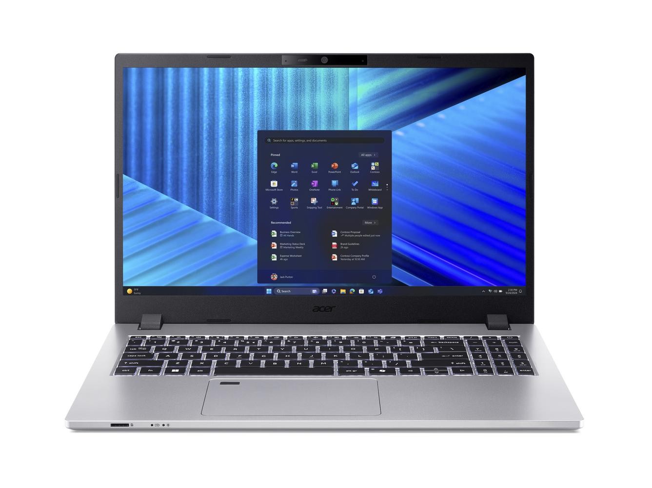 Acer TravelMate (TMP215-55-G2-TCO-74DE) 15,6" Full-HD, Intel Ultra 7-255U (12 TOPS), 32GB RAM, 1TB SSD, Windows 11 Pro
