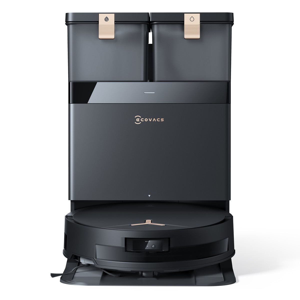 ECOVACS DEEBOT T50 MAX PRO OMNI Gen2 Schwarz Saugroboter mit Reinigungsstation