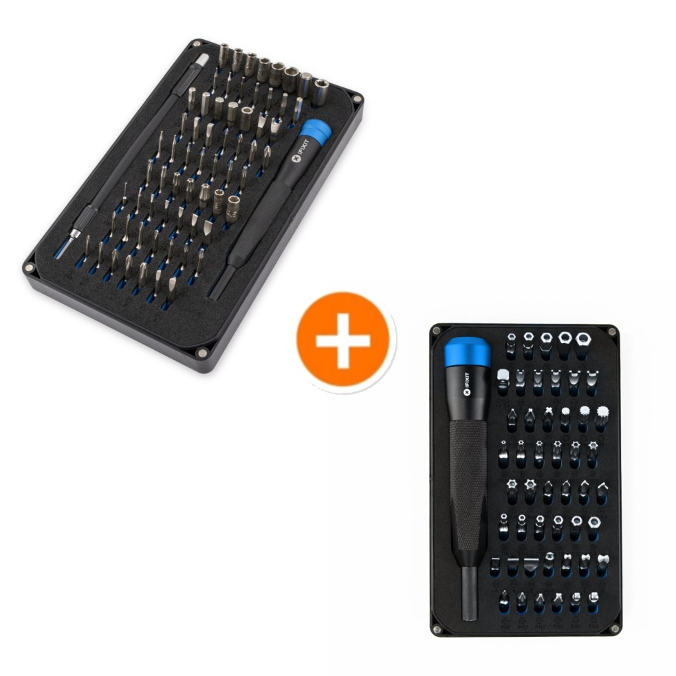 iFixit Mako 64 Bit Driver Kit + iFixit Mahi Kit (48 DBK) Bundle 2 Bit Sets für Hobby-Schrauber und Profis