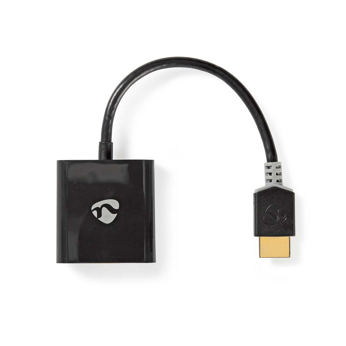Nedis HDMI™ -Kabel | HDMI™ Stecker | VGA Buchse / 3.5 mm Buchse | 1080p | Vergoldet | 0.20 m | Gerade | PVC | Anthrazit | Verpac