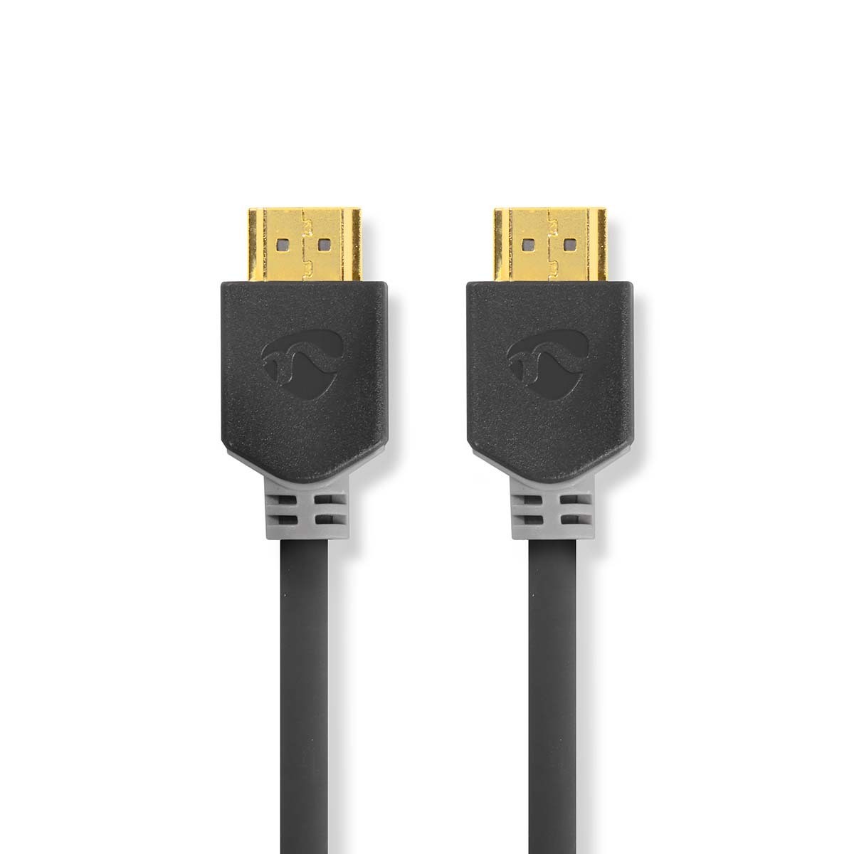 Nedis High Speed HDMI ™ Kabel mit Ethernet| HDMI™ Stecker | 4K@60Hz | ARC | 18 Gbps | 5.00 m | rund | PVC | Anthrazit | Verpacku
