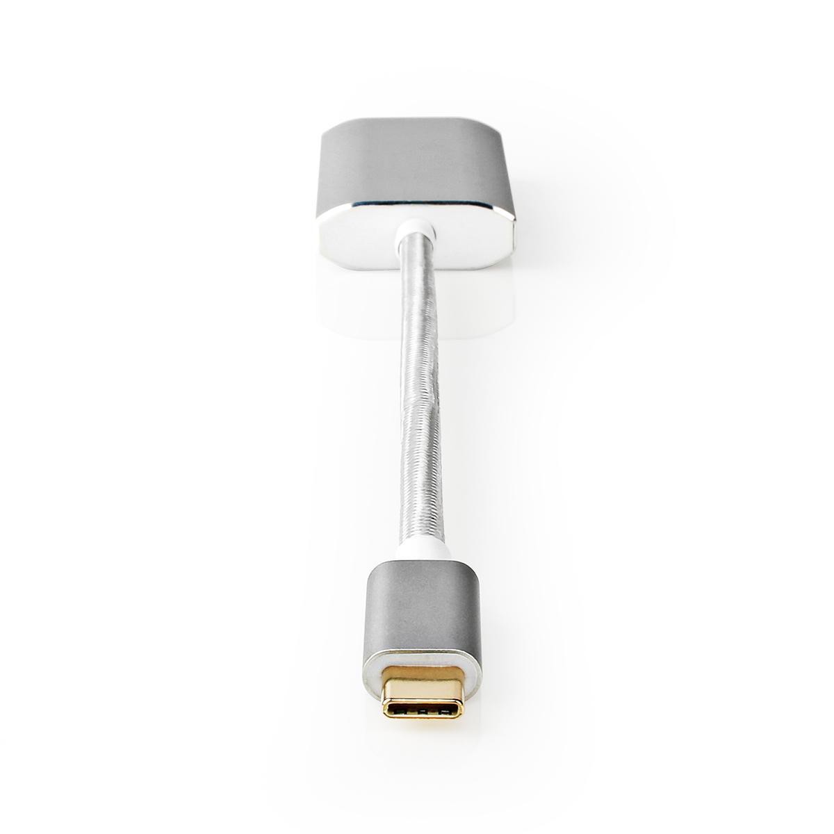 Nedis USB-Adapter | USB 3.2 Gen 1 | USB-C™ Stecker | Mini DisplayPort Buchse | 0.20 m | rund | Vergoldet | Geflochten / Nylon | 