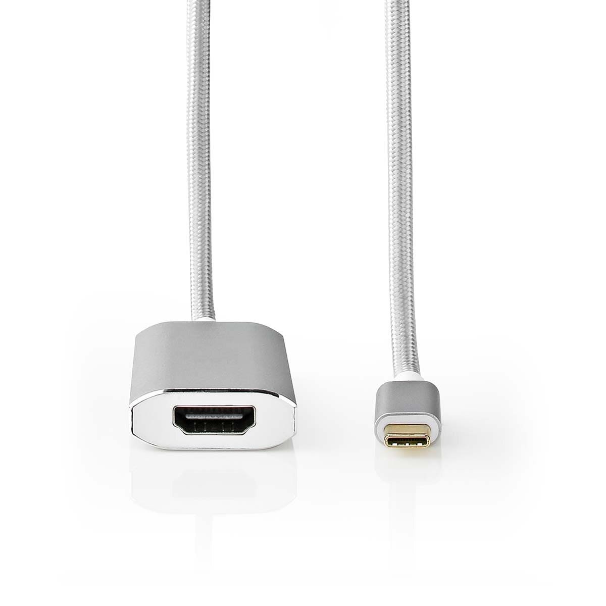 Nedis USB-Adapter | USB 3.2 Gen 1 | USB-C™ Stecker | HDMI™ | Power delivery | 2.00 m | rund | Vergoldet | Geflochten / Nylon | S