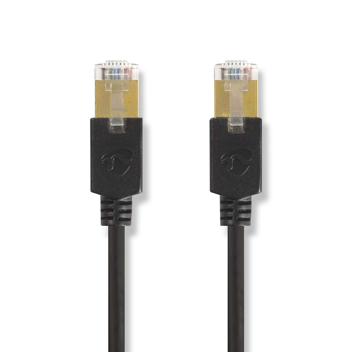 Nedis Cat 6 Kabel | RJ45 Stecker | F/UTP | 10.0 m | rund | LSZH / PVC | Anthrazit | Verpackung mit Sichtfenster