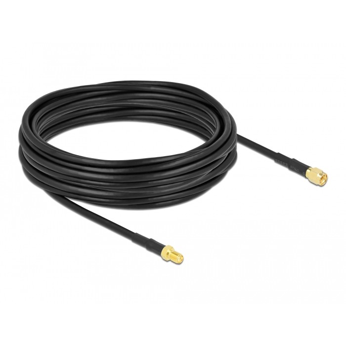 Delock Antennenkabel SMA Stecker  SMA Buchse CFD/RF200 10 m low loss