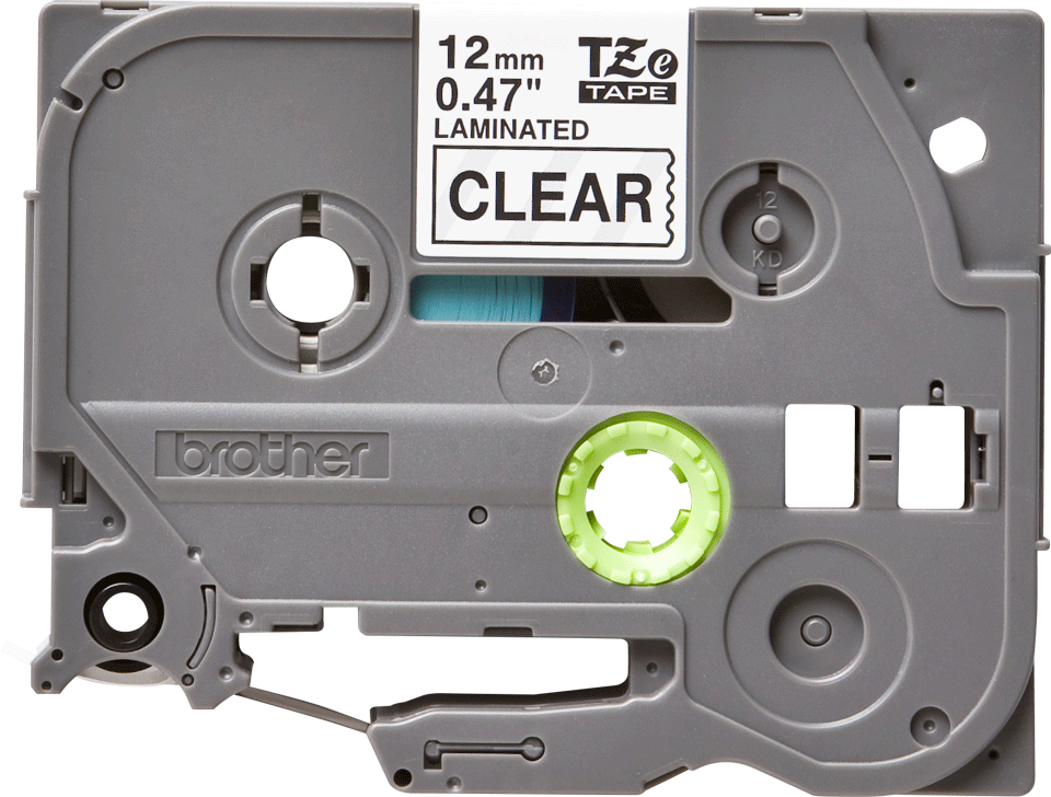 Brother P-Touch TZE-131 farblos / schwarz, 12 mm, 8 m, laminiert