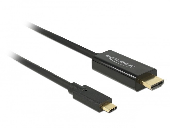 Delock Kabel USB Type-C auf HDMI, 4K 60 Hz, 2m, schwarz