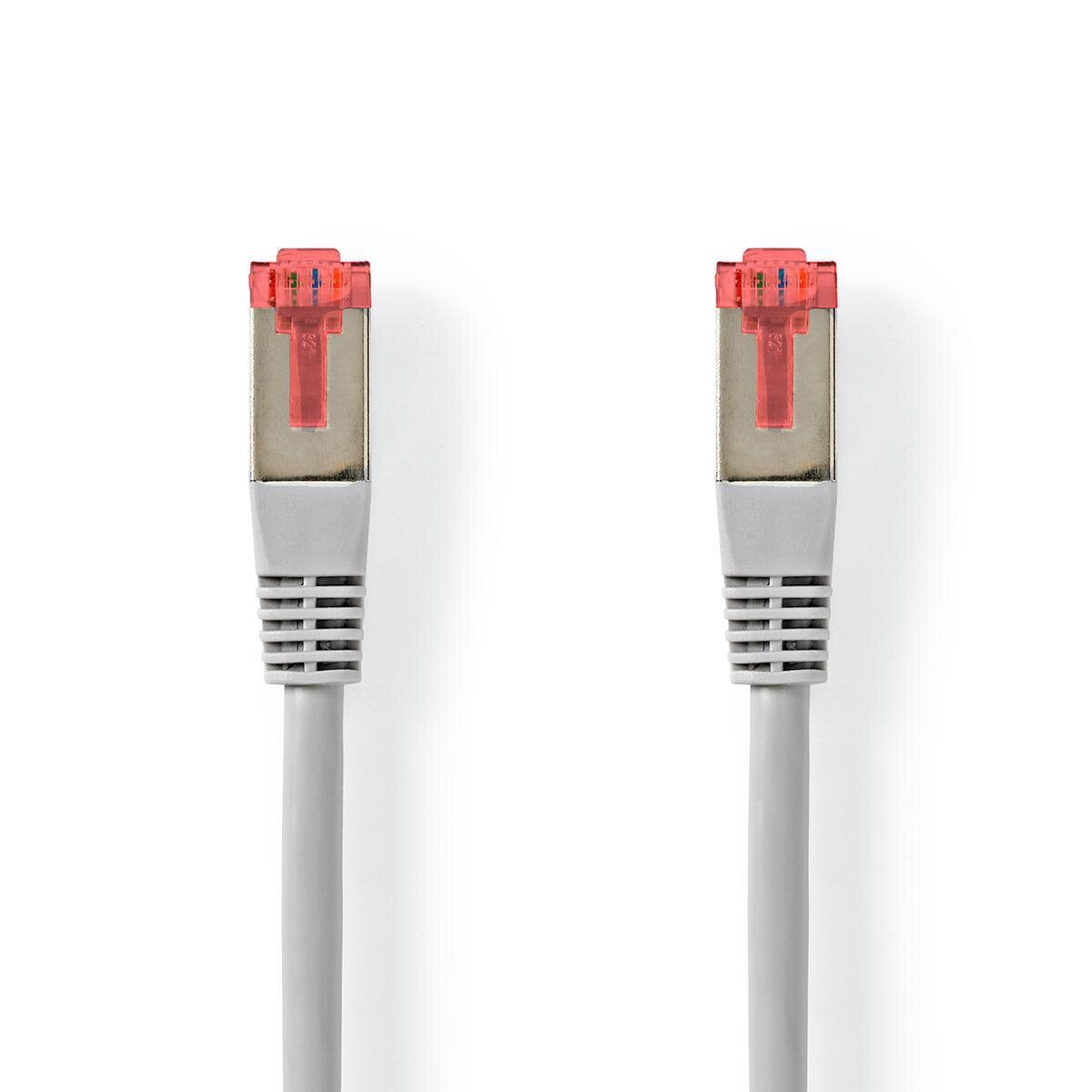 Nedis Cat 6 Kabel | RJ45 Stecker | RJ45 Stecker | S/FTP | 5.0 m | rund | PVC | Grau | Aufhänger