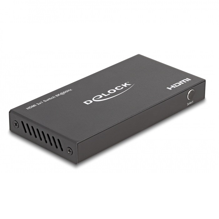 Delock HDMI Switch 3 x HDMI in zu 1 x HDMI out 8K 60 Hz