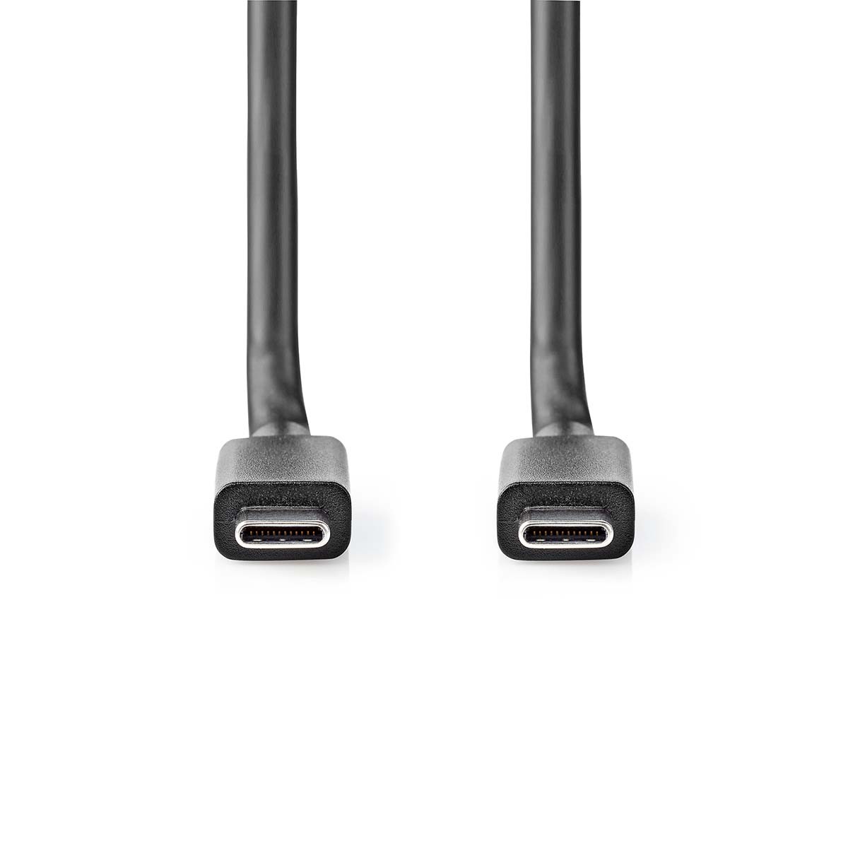 Nedis USB-Kabel | USB 3.2 Gen 2x2 | USB-C™ Stecker - USB-C™ Stecker | 100 W | 4K@60Hz | 20 Gbps | Vernickelt | 1.00 m | Rund | P