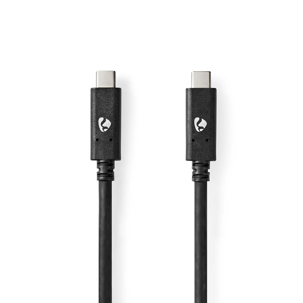 Nedis USB-Kabel | USB 3.2 Gen 2 | USB-C™ Stecker |USB-C™ Stecker - 100 W | 4K@60Hz | 10 Gbps | Vernickelt | 1.00 m | Rund | PVC 