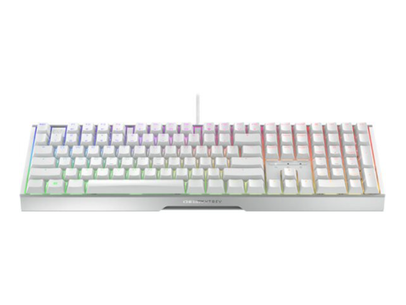 Cherry Xtrfy MX 3.1 Gaming-Tastatur, USB-Anschluss Cherry MX2A BROWN-Tastenschalter, DE-Layout, Aluminiumgehäuse