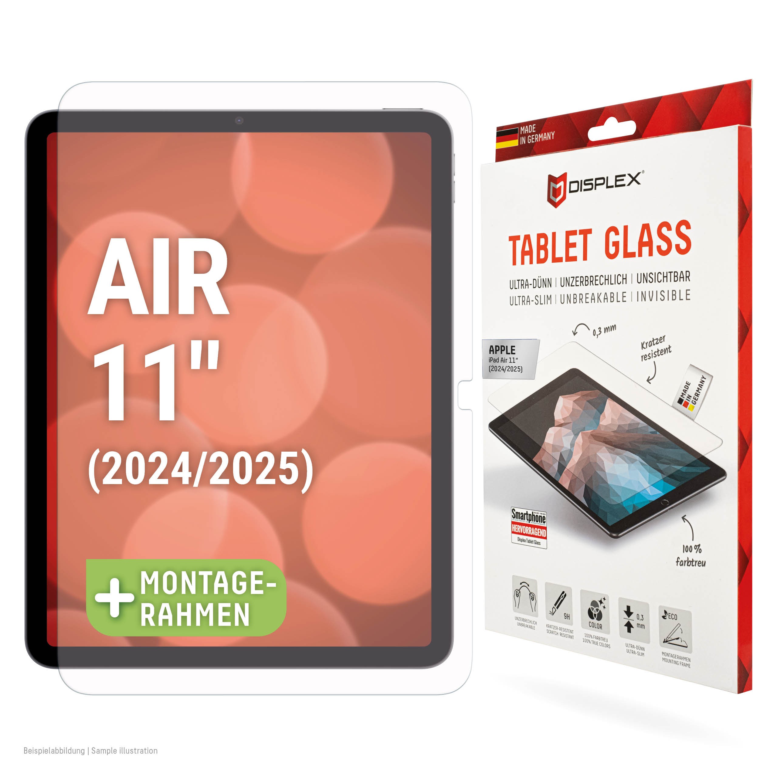 DISPLEX Tablet Glasschutzfolie für iPad Air 11" (2024/25)