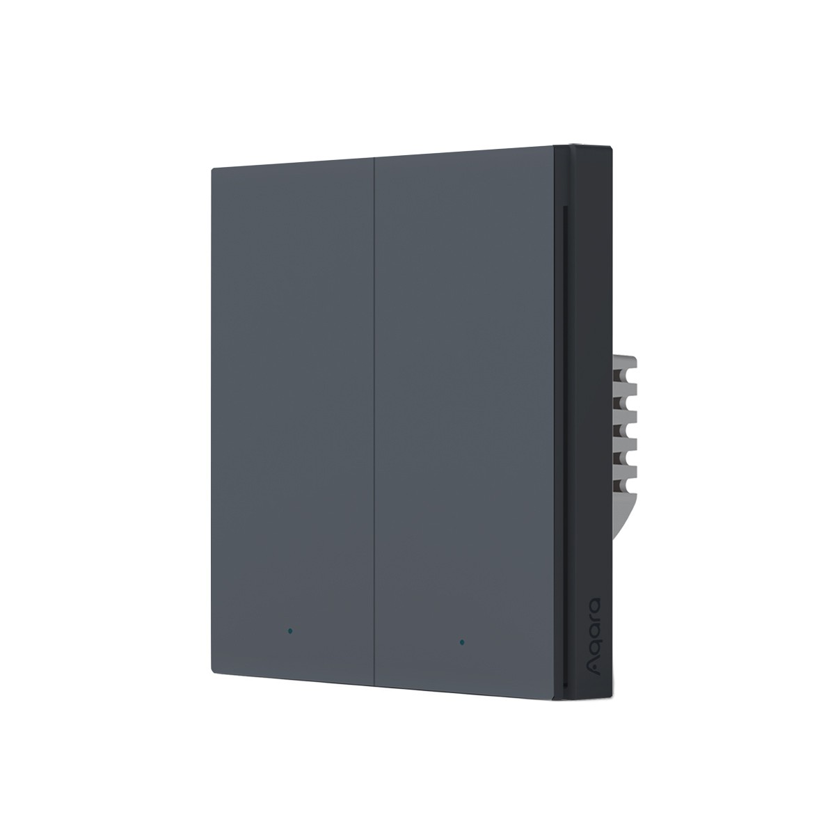 Aqara Smart Wall Switch H1(With Neutral, Double Rocker) grau - (HomeKit)