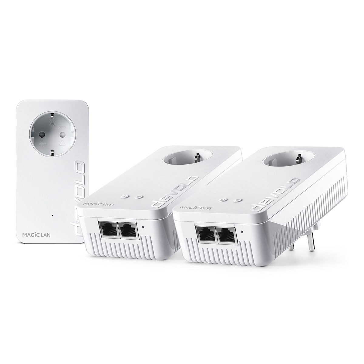 devolo Magic 2 WiFi 6 next Powerline Multiroom Kit 2x devolo Magic 2 WiFi 6 next Adapter, 1x devolo Magic 2 LAN Adapter