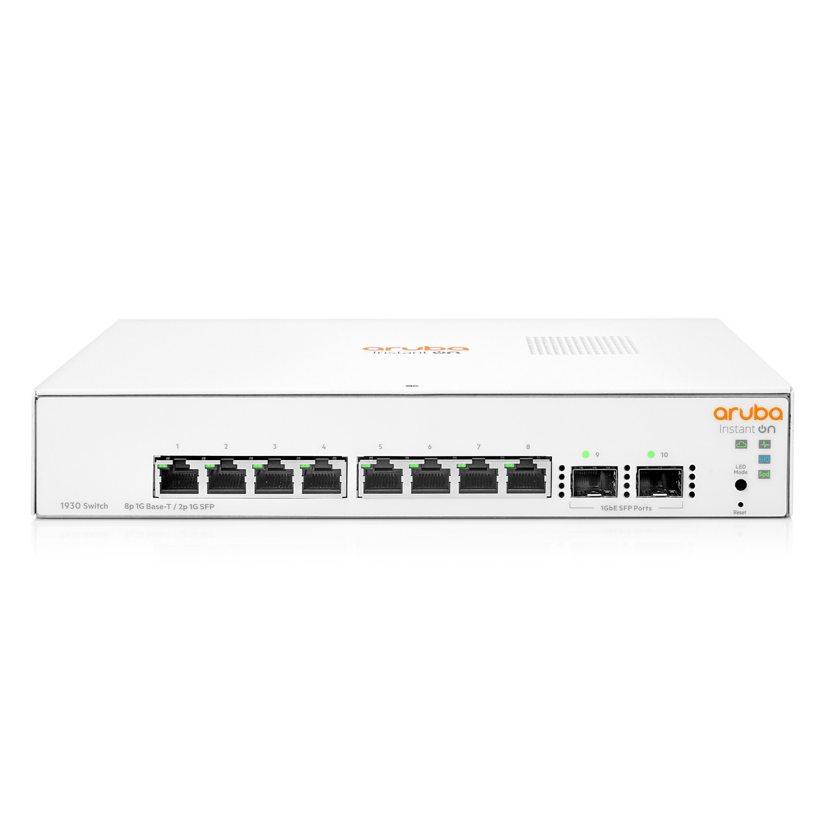 HPE Networking Instant On 1930 10-Port Switch [8x Gigabit-LAN, 2x SFP, lüfterlos]