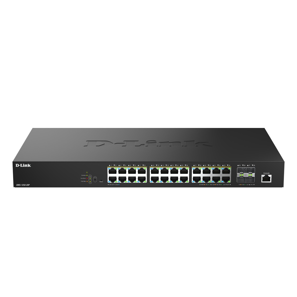 D-Link DMS-1250-28P Smart Managed Switch 24x 2.5G Ethernet (PoE++), 4x 10G SFP+