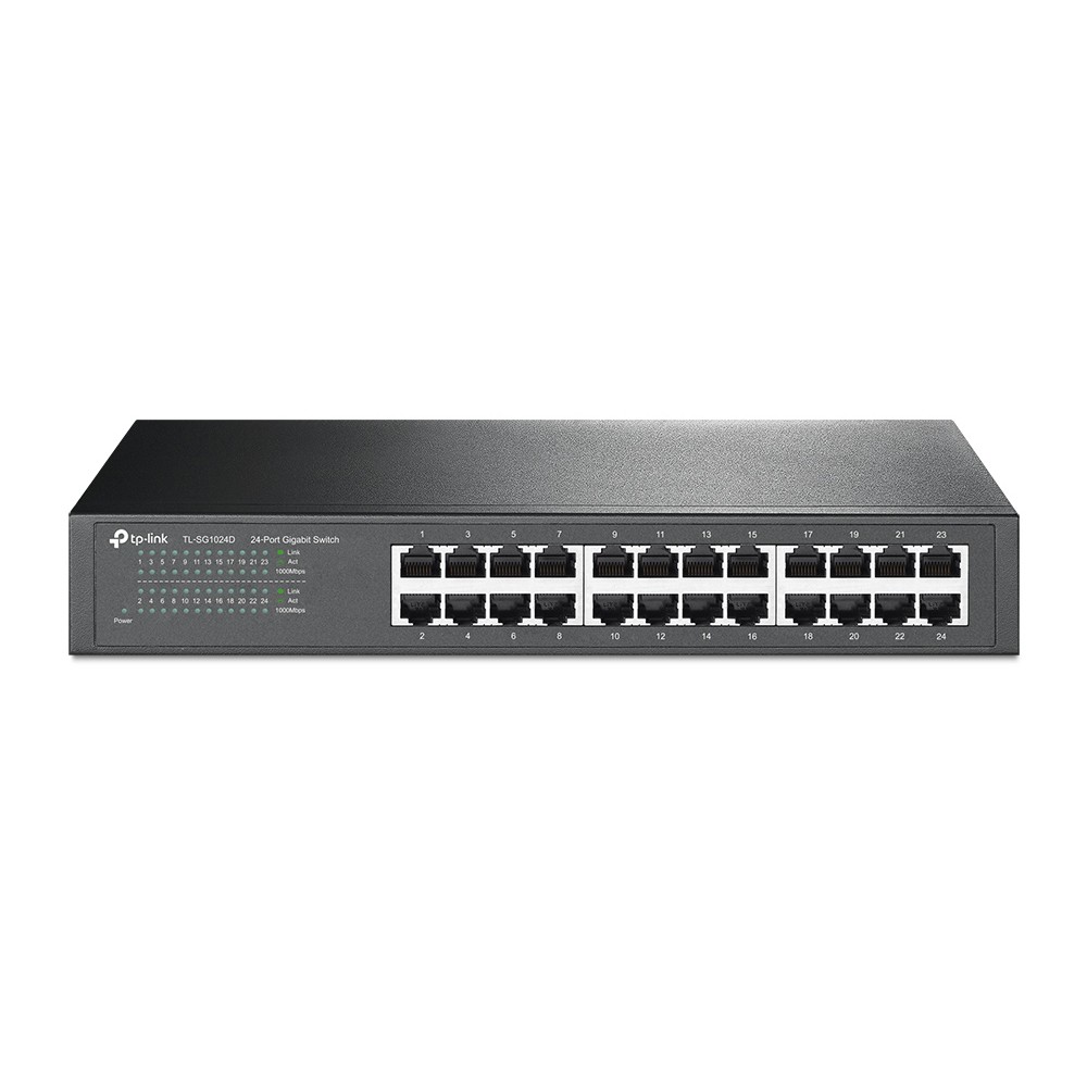 TP-Link TL-SG1024D Netzwerk-Switch 24-Port, Unmanaged, 24x Gigabit RJ45