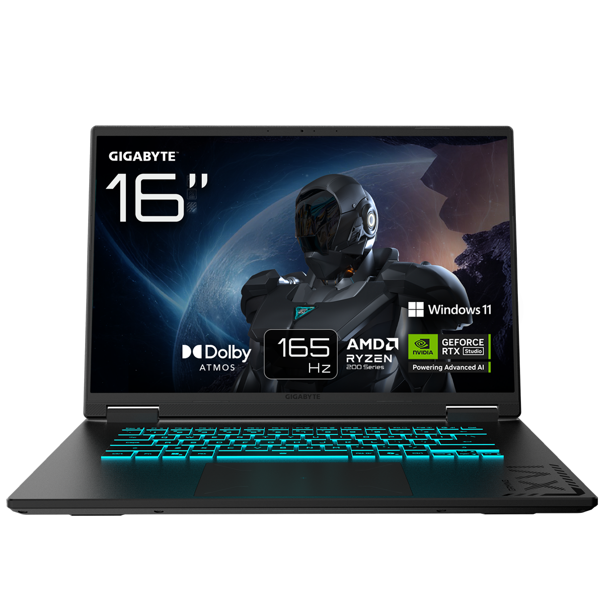 GIGABYTE GAMING A16 3WHK3DE894SH - 16" FHD+ 165 Hz Display, AMD Ryzen 7 260, 16GB RAM, 1TB SSD, NVIDIA GeForce RTX 5070, Windows