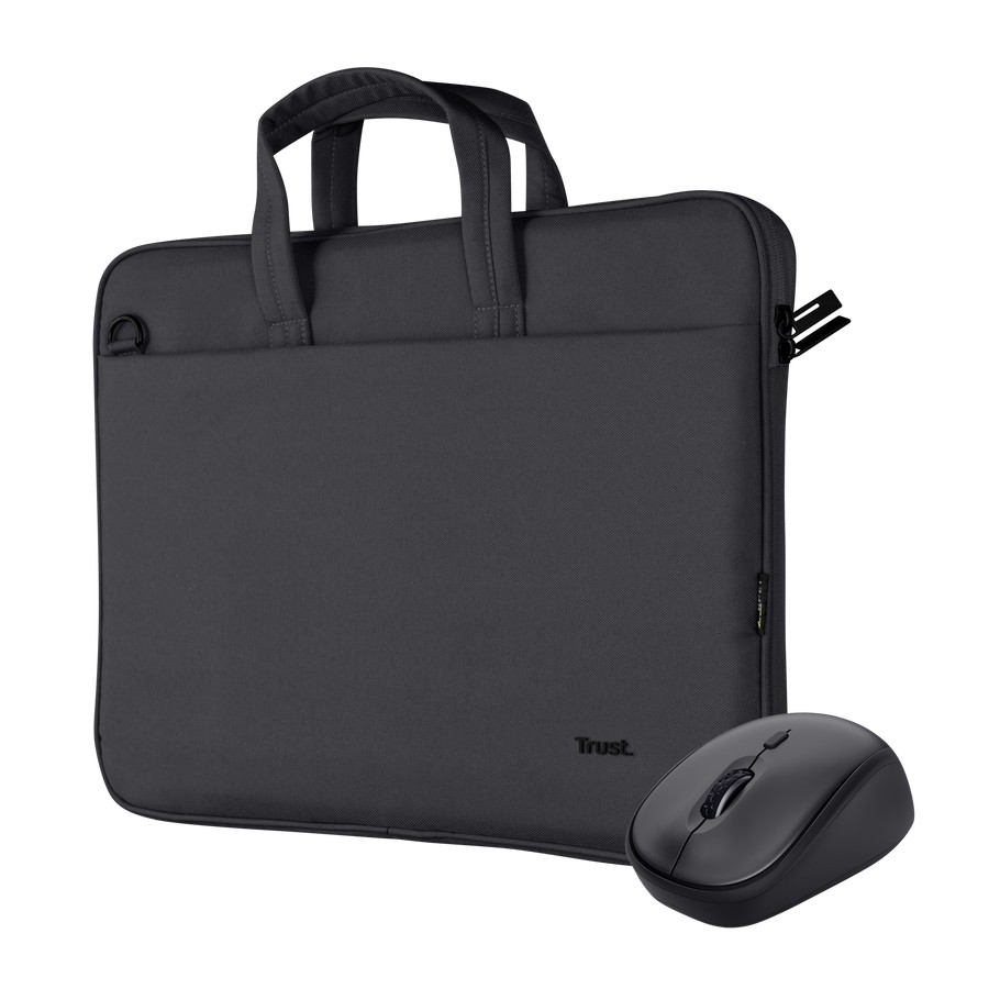 TRUST Bologna Notebooktaschen-Maus-Set 16 Zoll Schwarz